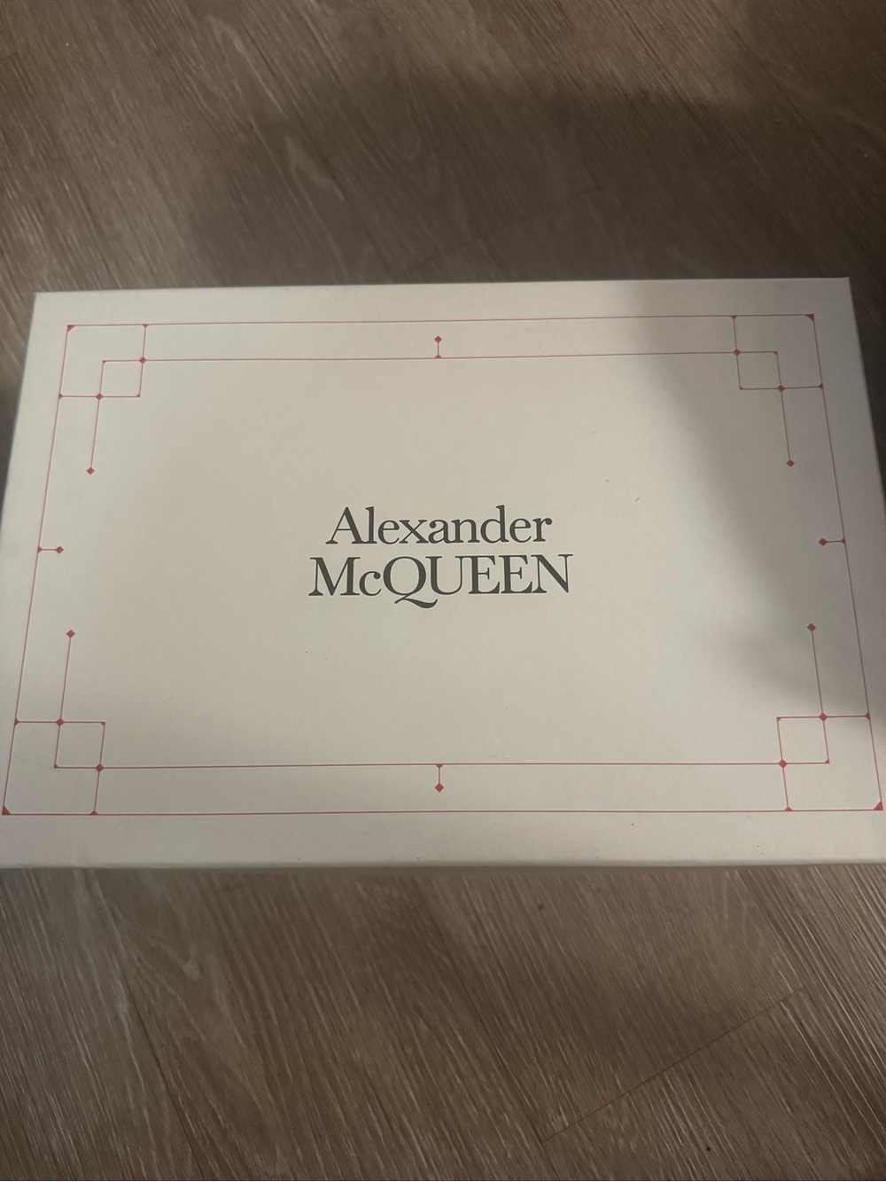 Alexander McQUEEN Men’s Sneakers - White with Red Accents
